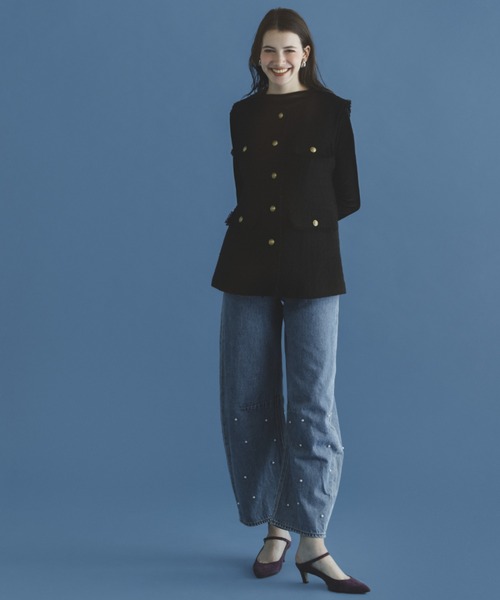 JILL STUART ジーンズ デニム デニムパンツ オーガニックパール