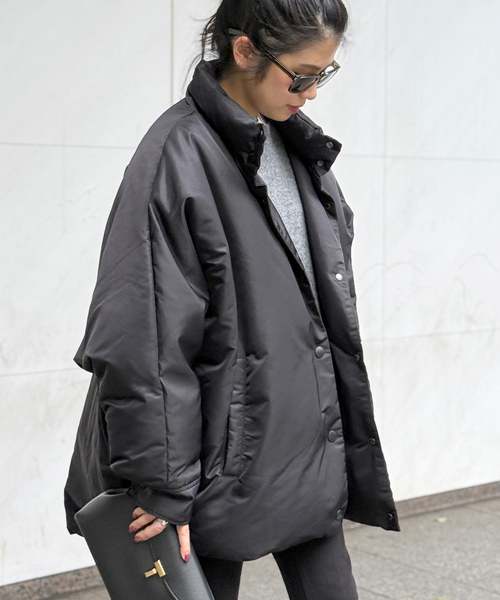 黒ダウントレンチコートバーニーズ購入 イタリア製新品未使用 NUJOH ダウンコート ダウンジャケット Formal Trench coat