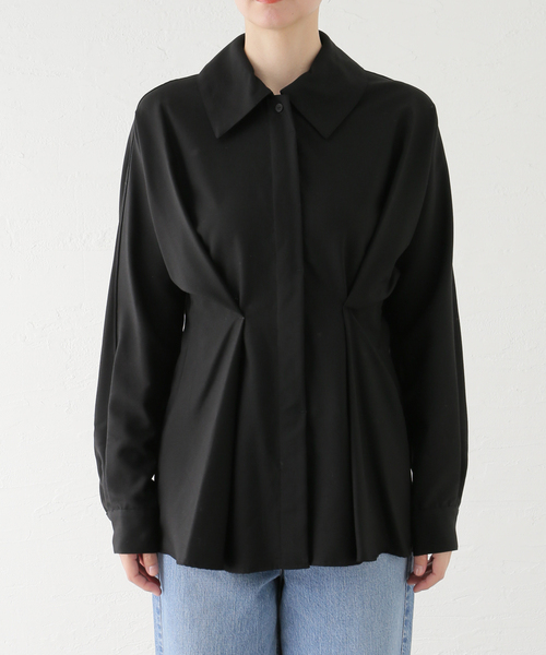 SEEALL ブラウス シャツ TUCK SHIRT SAW41 SH102：シャツ レディース  