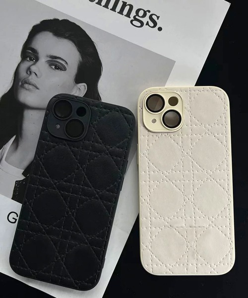 新品未使用❣️キルティング ケース ブラック shopnikoniko（ショップにこにこ） スマホケース ダイヤキルティング風
