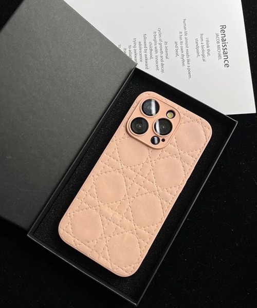 shopnikoniko（ショップにこにこ） スマホケース ダイヤキルティング風