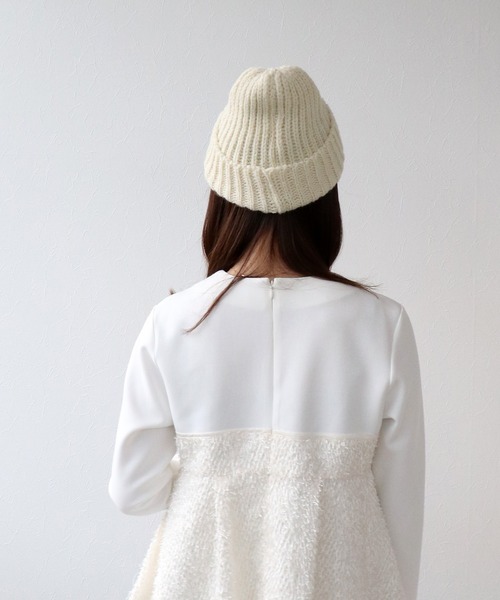 beautiful people   ノーシームリブニットキャップ beautiful people (ビューティフルピープル) no seam rib knit