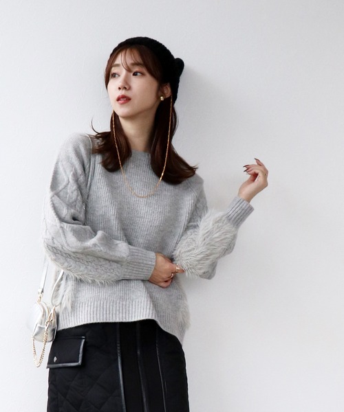 altea COPPER コッパー メランジ ニットジャケット ホワイト S altea アルテア 正規取り扱い通販 | alta sotto