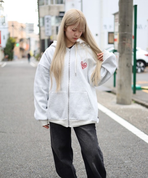 ATMARK パーカー 「フリーサイズ / UNISEX 」ATMARKハートロゴジップ 