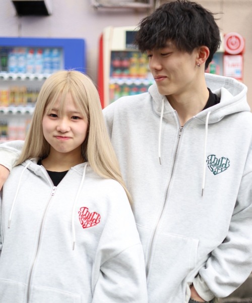 ATMARK パーカー 「フリーサイズ / UNISEX 」ATMARKハートロゴジップ