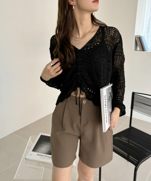 ニット+セーター IRREGULAR HEM DESIGN TOP 35325001_hi