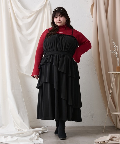 Louiosy（ルオシー） ニット セーター 「大きいサイズ」フレアスリーブ