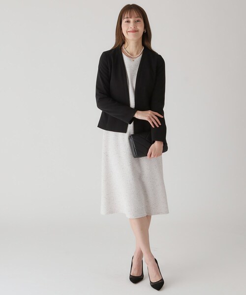 美品　クードシャンス 洗える　ノーカラージャケット　スカート　38 COUP DE CHANCE（クードシャンス） ジャケット ノーカラージャケット