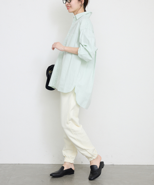 【美品】SLOBE IENA ベージュ シャツ SLOBE IENA｜《WEB/一部店舗限定》AYUPIYOサテンシャツ