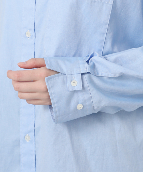 美品✨SLOBE IENA ファインOX オーバーロングシャツ 長袖 24AW SLOBE IENA ブラウス シャツ 「一部店舗・WEB限定カラーあり