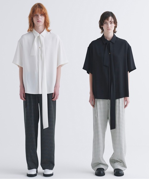 cullni 25ss ボウタイシャツ CULLNI（クルニ）の「2021春夏 リボンタイシャツ（シャツ