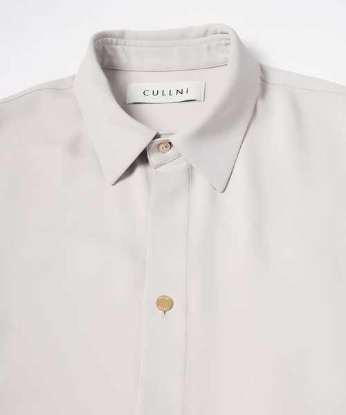 CULLNI シャツ Double Satin Bow Tie Short Sleeve Shirt メンズ