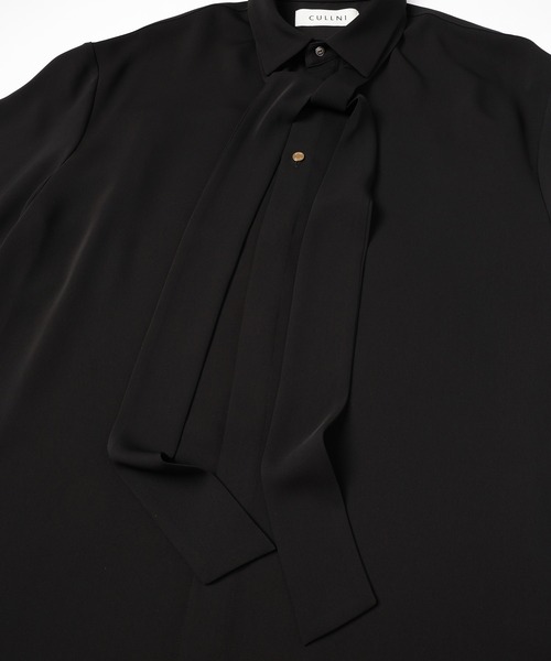 CULLNI シャツ Double Satin Bow Tie Short Sleeve Shirt メンズ