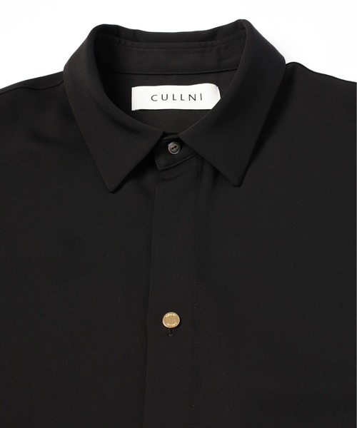 CULLNI 25SS ボウタイシャツ　定価33000円 CULLNI ONLINE STORE / Double Satin Bow Tie Short Sleeve Shirt