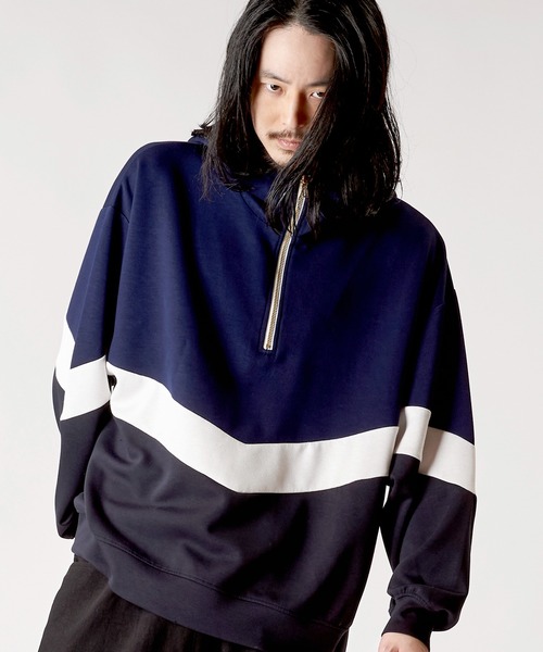 NO ID.（ノーアイディー） パーカー 「NO ID.」Changing Half Zip