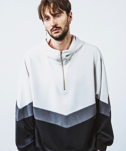 NO ID.（ノーアイディー） パーカー 「NO ID.」Changing Half Zip