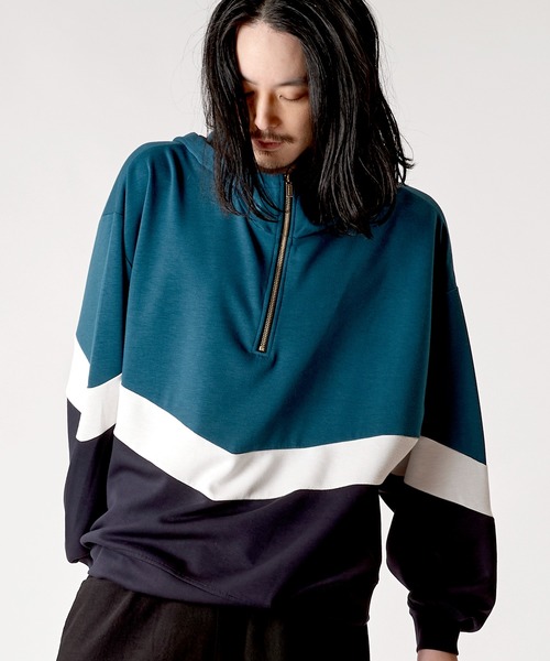 NO ID.（ノーアイディー） パーカー 「NO ID.」Changing Half Zip