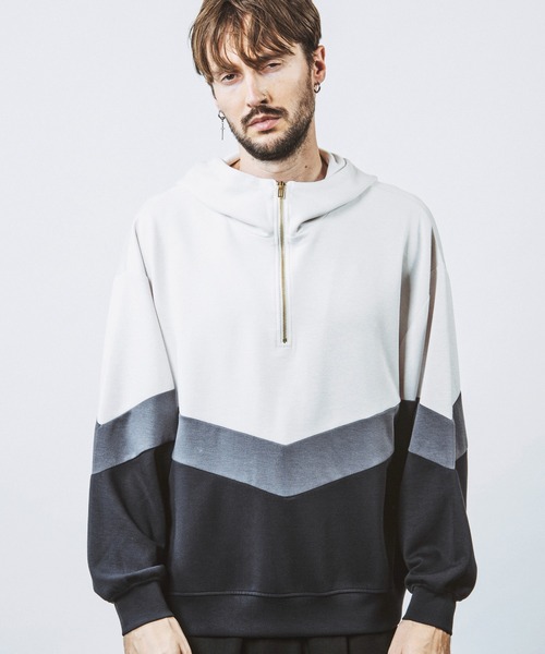 NO ID.（ノーアイディー） パーカー 「NO ID.」Changing Half Zip