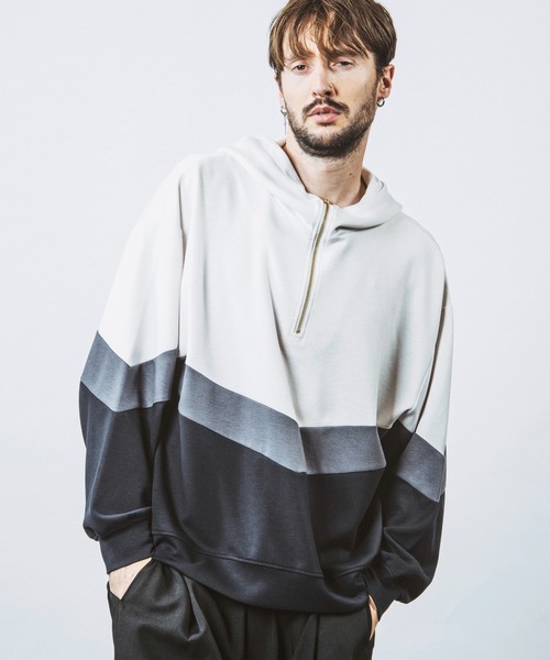 NO ID.（ノーアイディー） パーカー 「NO ID.」Changing Half Zip