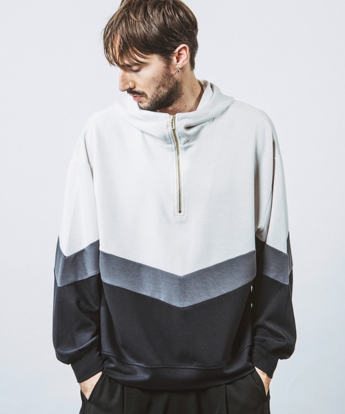NO ID.（ノーアイディー） パーカー 「NO ID.」Changing Half Zip