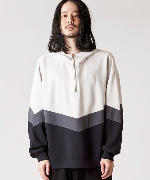 NO ID. パーカー チェンジングハーフZIPパーカ メンズ : ZOZOTOWN