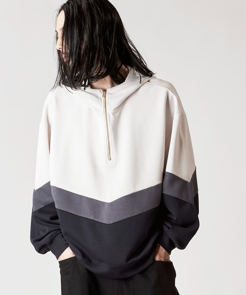 NO ID.（ノーアイディー） パーカー 「NO ID.」Changing Half Zip