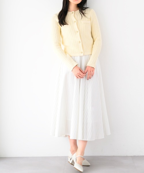 MISCH MASCH（ミッシュマッシュ） ロング スカート 配色ステッチフレア