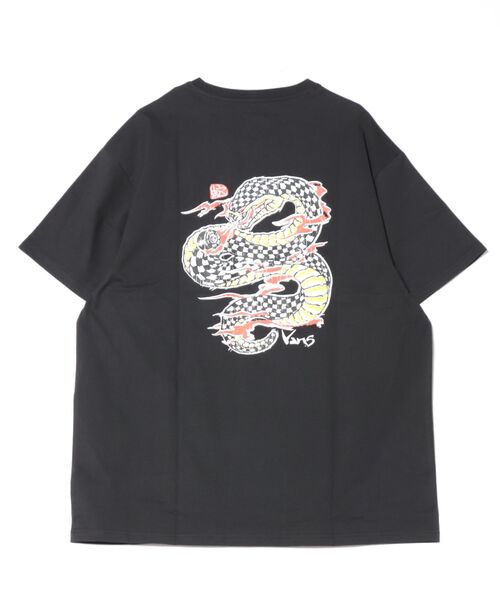 【VANS】 ヴァンズ CNY HEBI TEE BLACK 国内発送 VANS tシャツ ヴァンズ CNY HEBI TEE ショートスリーブ