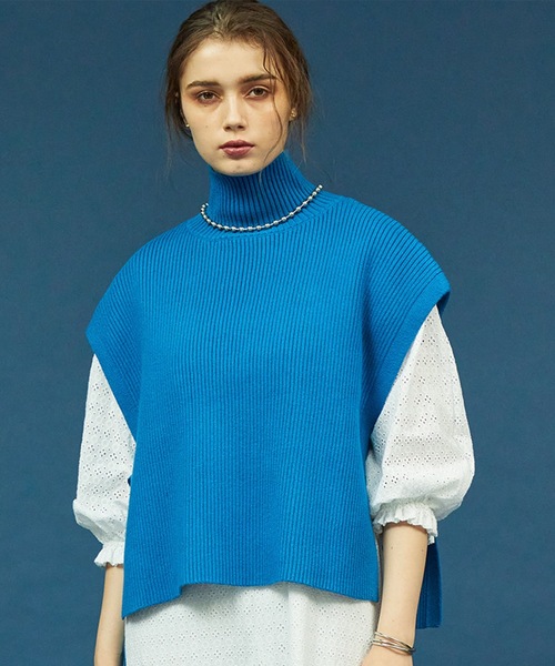 「SUGAR ROSE」 タートルネックニット FREE ブラック レディース_画像4