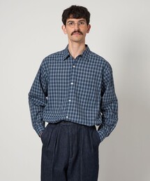 シャツ 「Steven Alan」 C/L/S チェック レギュラーカラー シャツ ALINE LOOSE メンズ｜ZOZOTOWN Yahoo!店