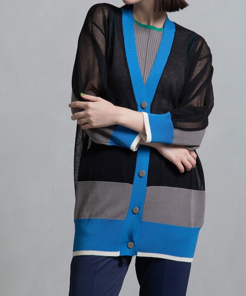 MARECHAL TERRE異素材カーデ【美品】 MARECHAL TERRE異素材カーデ【美品】