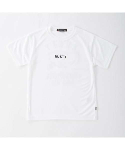 水着 RUSTY ラスティ ブランド ロゴ 半袖 Tシャツ ブラトップ ショートパンツ タンキニ 水着 4点セット セットアイテム キッズ 子供の画像