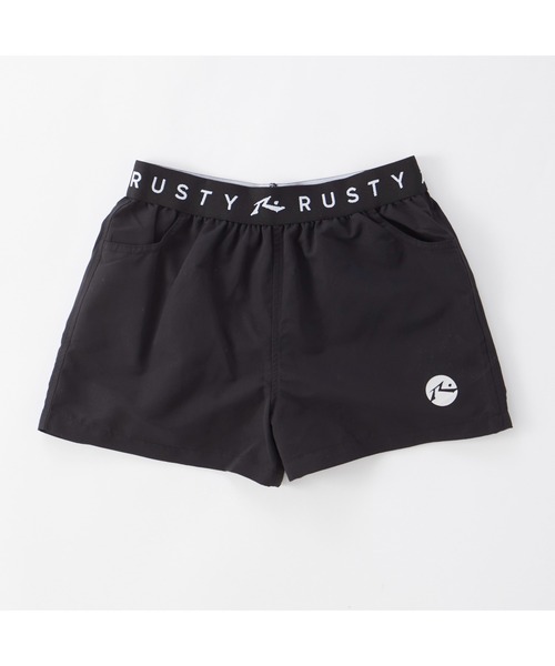 RUSTY 水着 ラスティ ブランド ロゴ 半袖 Tシャツ ブラトップ