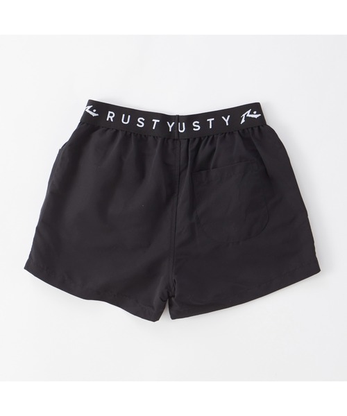 水着 RUSTY ラスティ ブランド ロゴ 半袖 Tシャツ ブラトップ ショートパンツ タンキニ 水着 4点セット セットアイテム キッズ 子供の画像