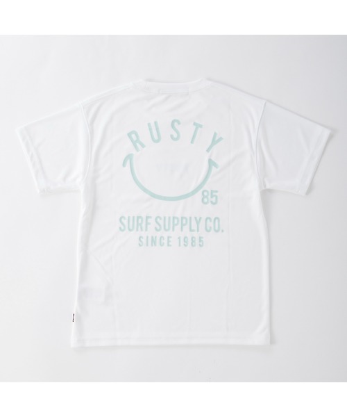 水着 RUSTY ラスティ ブランド ロゴ 半袖 Tシャツ ブラトップ ショートパンツ タンキニ 水着 4点セット セットアイテム キッズ 子供の画像