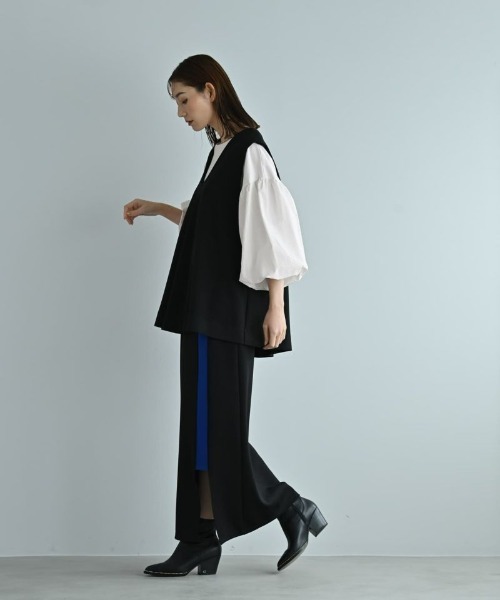 STYLE DELI tシャツ 「BLK001」袖ボリュームカットソー