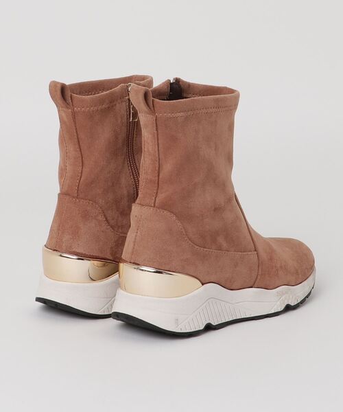 「JELLY BEANS」 ショートブーツ S ベージュ レディース_画像2