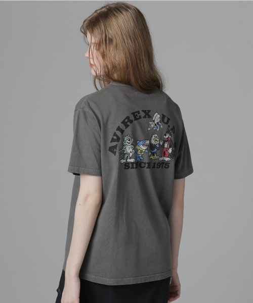 tシャツ FADE WASH PRINT T-SHIRT/フェードウォッシュプリントTシャツ レディース