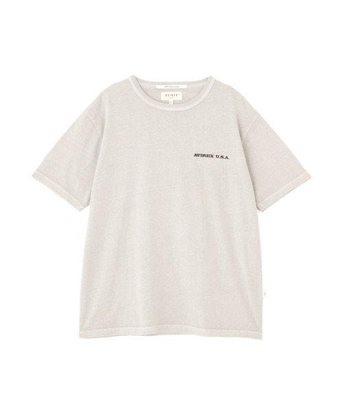 AVIREX tシャツ FADE WASH PRINT T-SHIRT/フェードウォッシュ