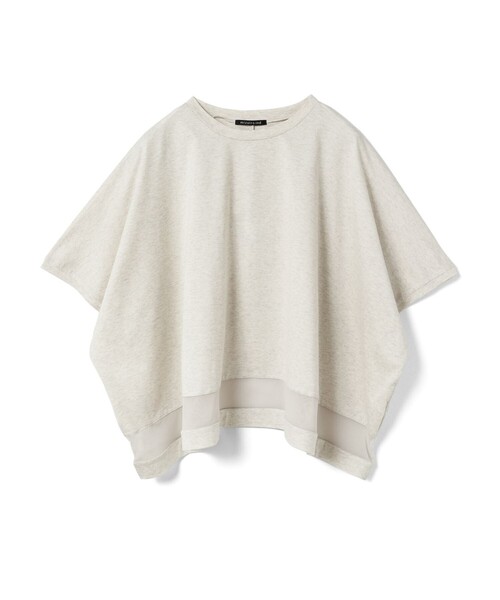 MARcourt｜mizuiro ind メッシュミックスワイドプルオーバー