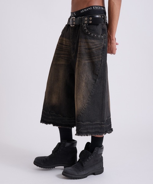 スタッズデザインバギースラックス【ANDER HUNK/アンダーハンク】 新色追加】Studs Design Baggy Slacks/ スタッズデザインバギー