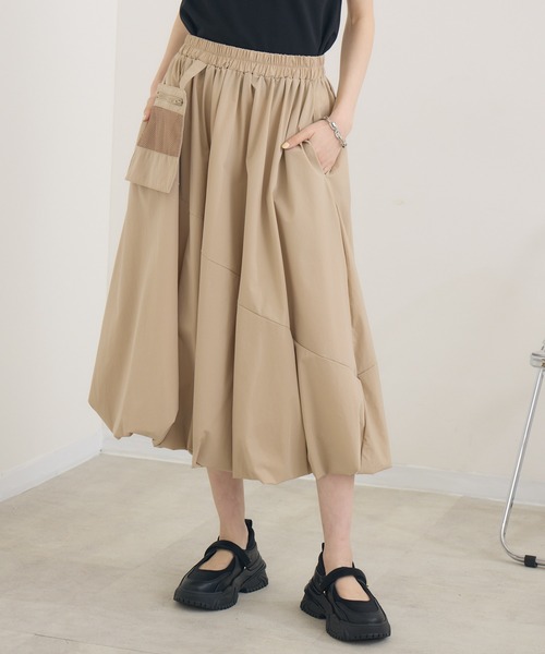 美品✨PICTURES 2wayドット&ストライプバルーンスカート　ピクチャーズ Paradise Picnic スカート 斜め切替バルーンスカート : ZOZOTOWN