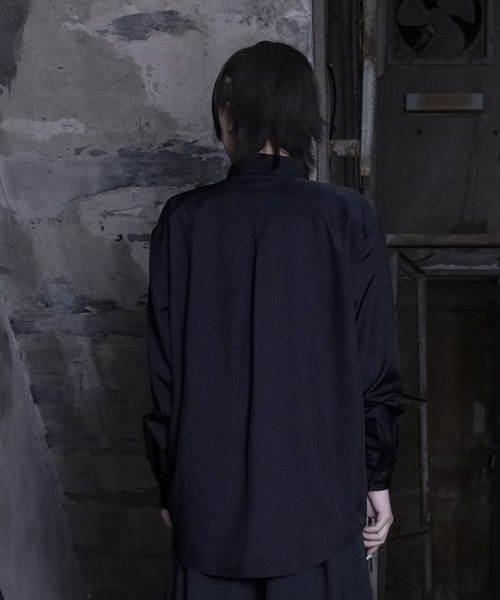 WRouge ブラウス シャツ リボン付きタックシャツ レディース メンズ