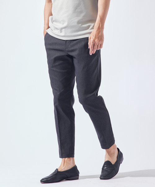 salon c.lundman スラックス　グレー　st pour homme salon c.lundman スラックス グレー st pour homme - メルカリ