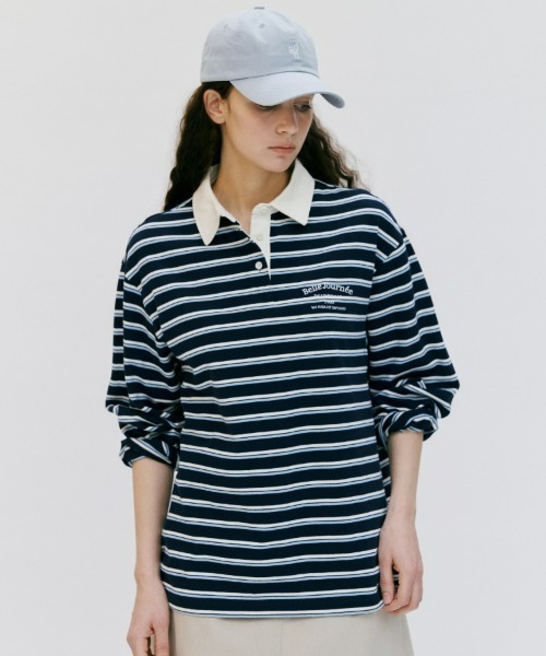 tシャツ stripe rugby t-shirt レディース