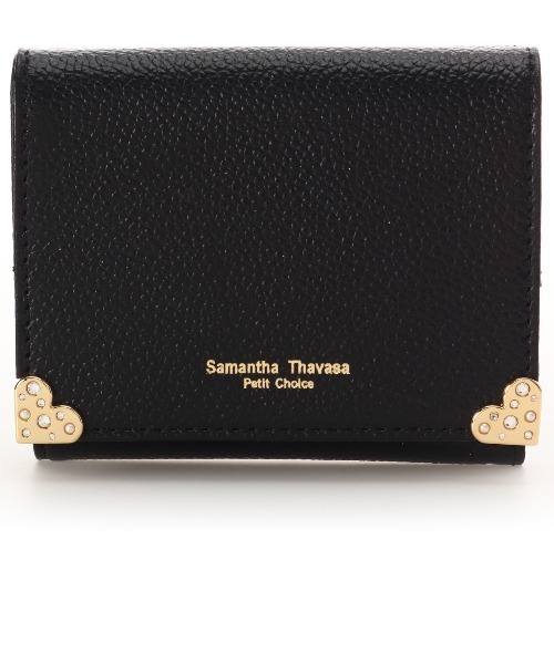 【Samantha Thavasa Petit Choice】ハート金具 折財布 Samantha Thavasa Petit Choice 財布 ハート金具 折財布
