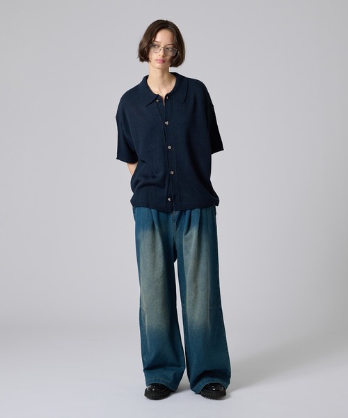MOUSSY | OPENWORK ニットシャツ (ニット ) |SHEL'TTER WEBSTORE