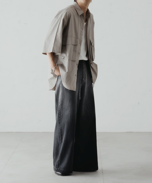 epnok ジーンズ グラデーションデニムワイドパンツ メンズ レディース