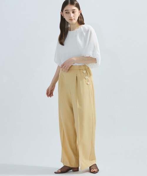 ketty / ケティ 【接触冷感】シフォンスリーブブラウス≪洗濯機で洗える≫ 接触冷感】シフォンスリーブブラウス≪洗濯機で洗える≫ | ketty