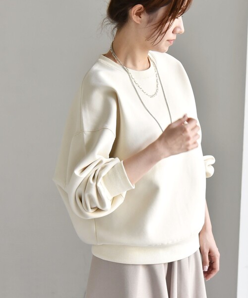 「quaranciel」 長袖カットソー ONE SIZE ネイビー レディース quaranciel 「quaranciel」 スウェットカットソー ONE SIZE